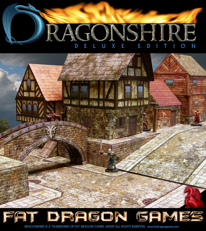 Dragonshire Two Towers CD rom MINT Fat Dragon Games Paper Terrain PDF
