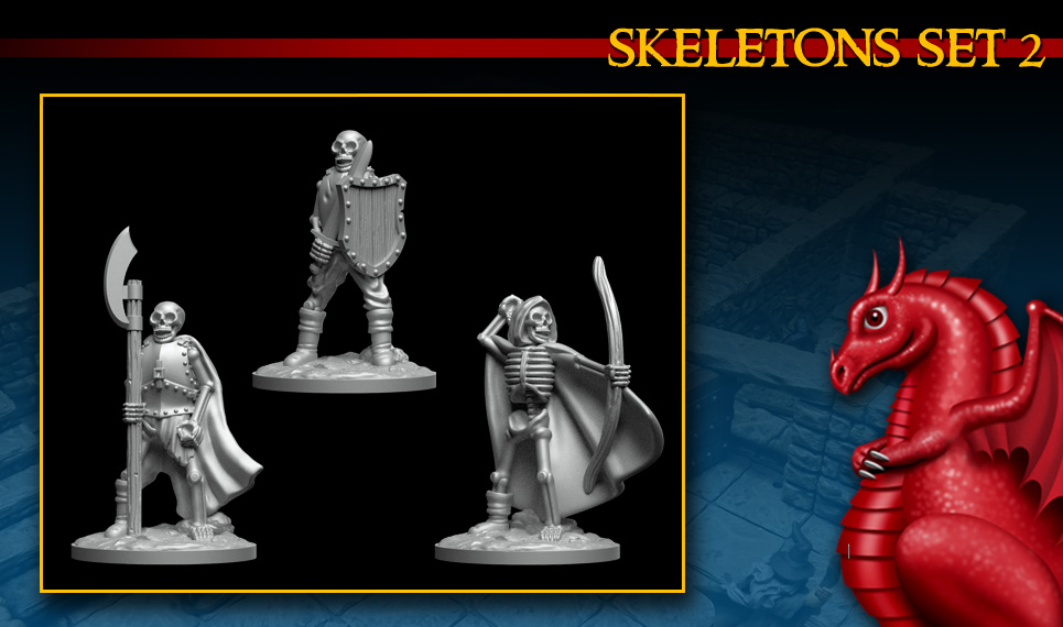 DRAGONLOCK™ Miniatures: Skeletons Set 2 FDG0236