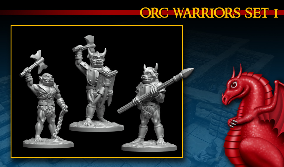 DRAGONLOCK™ Miniatures: Orc Warriors Set 1 FDG0246