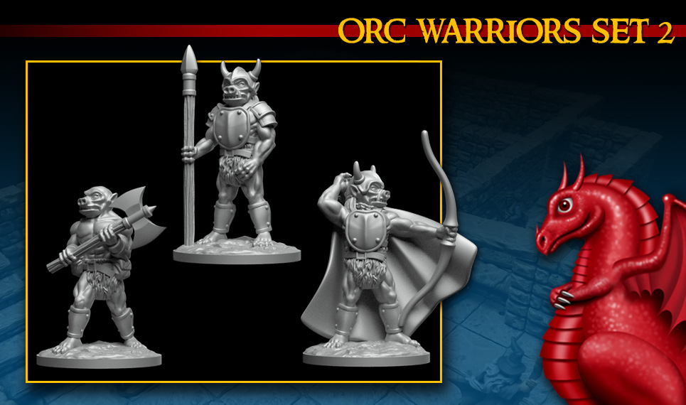 DRAGONLOCK Miniatures: Orc Warriors Set 2 FDG0255