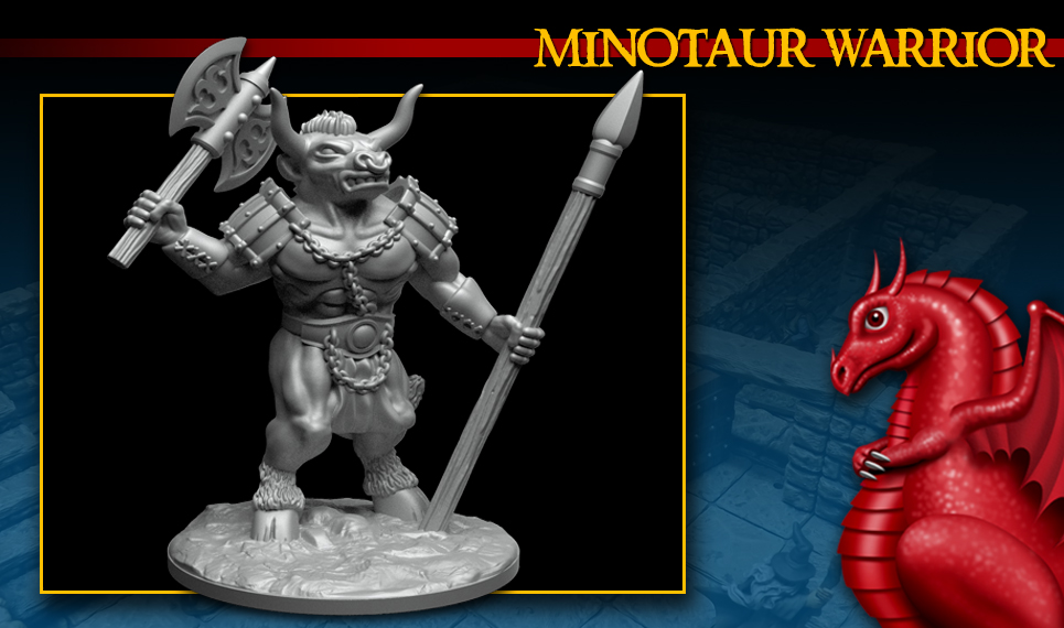DRAGONLOCK™ Miniatures: Minotaur Warrior FDG0259