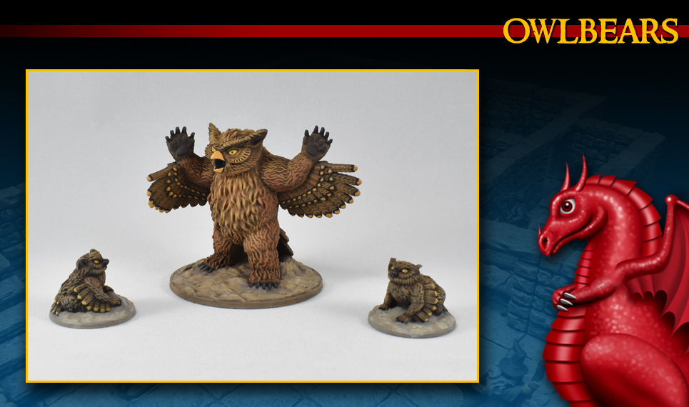 DRAGONLOCK™ MINIATURES: Owlbears FDG0260