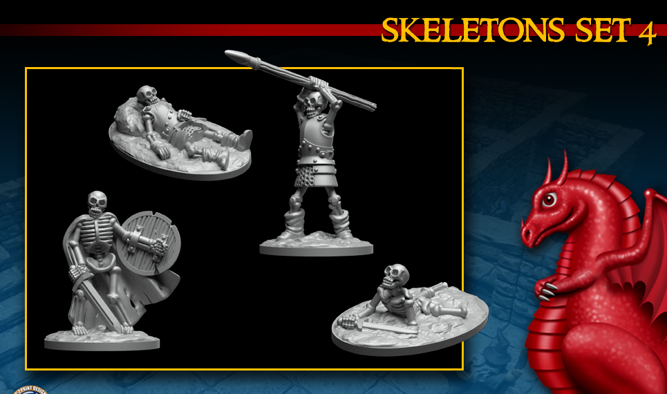 DRAGONLOCK™ Miniatures: Skeletons Set 4 FDG0264
