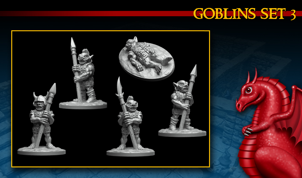 DRAGONLOCK™ Miniatures: Goblin Warriors Set 3 FDG0265