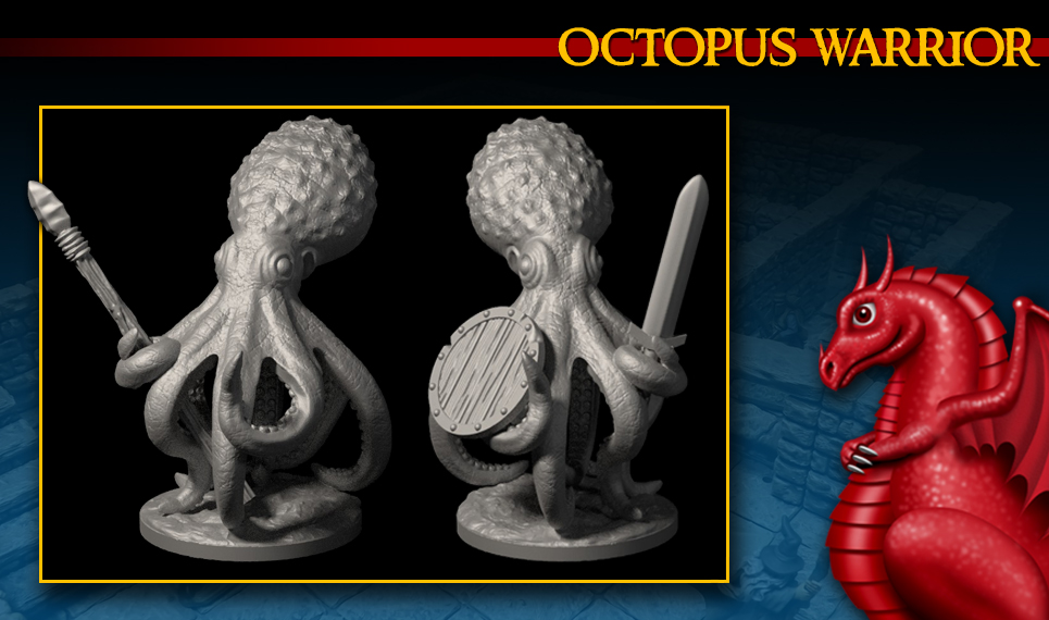 DRAGONLOCK MINIATURES: Octopus Warrior FDG0270