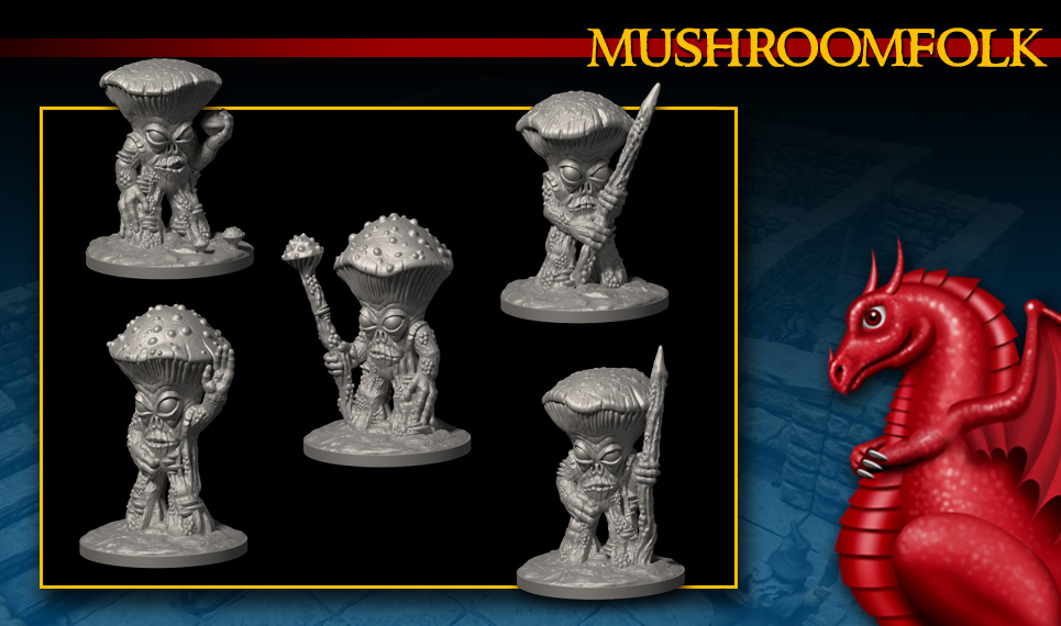 DRAGONLOCK Miniatures: Mushroomfolk FDG0275