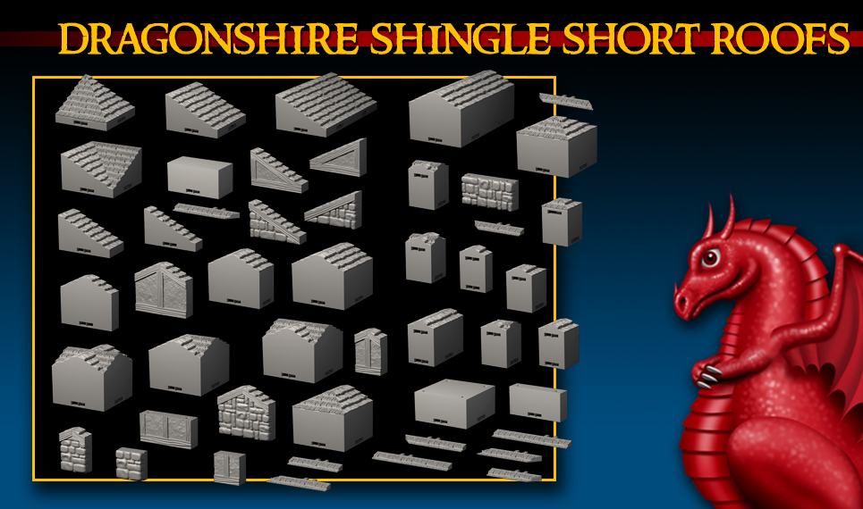 DRAGONLOCK: Dragonshire Shingle Short Roofs FDG0290