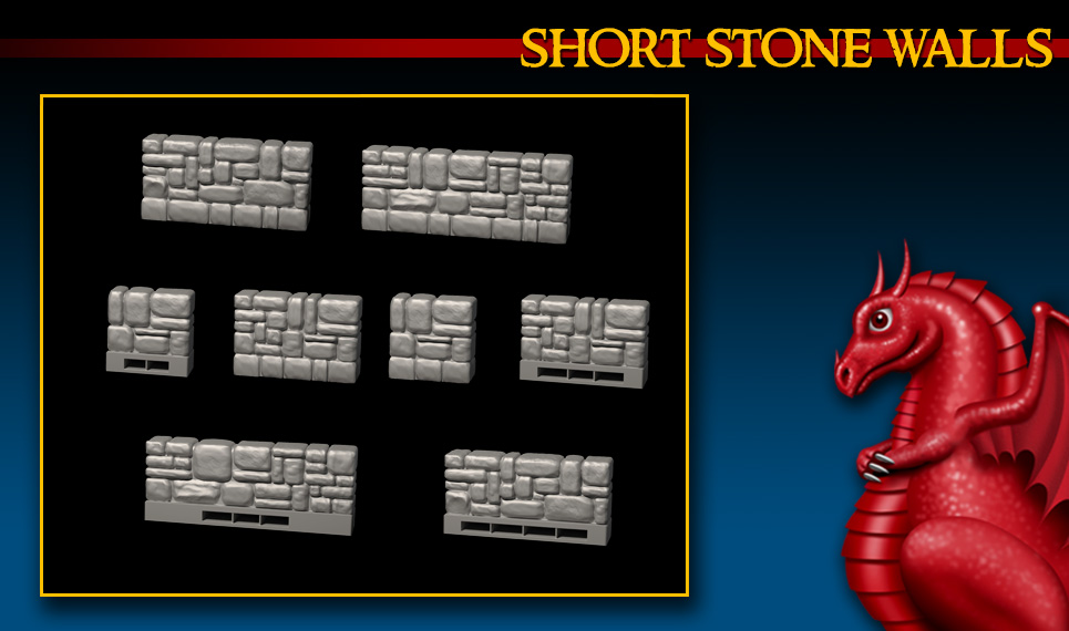 DRAGONLOCK: Dragonshire Short Stone Walls