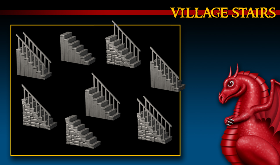 DRAGONLOCK: Dragonshire Village Stairs