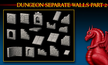 DRAGONLOCK: Dungeon Separate Walls FDG0317