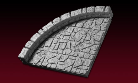 DRAGON TILES: Dungeon Curved Walls FDG0387