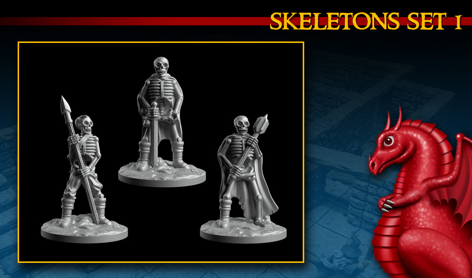 DRAGONLOCK™ Miniatures: Skeletons Set 1 FDG0219